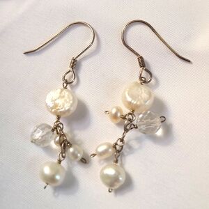 Cultures pearl Earrings 1.5 inch